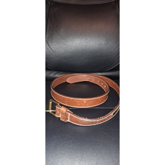 Polo Ralph Lauren Other - Polo Ralph Lauren ~ Men's 40 (Large) Brown Italian Saddle Leather W/ Name Plate